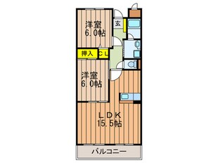 ロジュマン弘福の物件間取画像